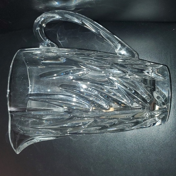 diningware home dining leaded crystal clear glass pitcher beautiful - Picture 4 of 5